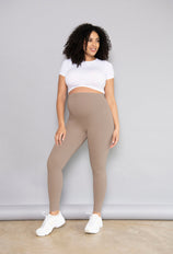 Maternity Winter Everyday Leggings - Stone
