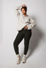 Curve Winter Everyday High Waisted Leggings - Deep Olive