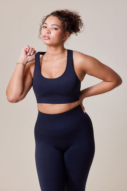 Sculpt Seamless Sports Bra - Deep Navy