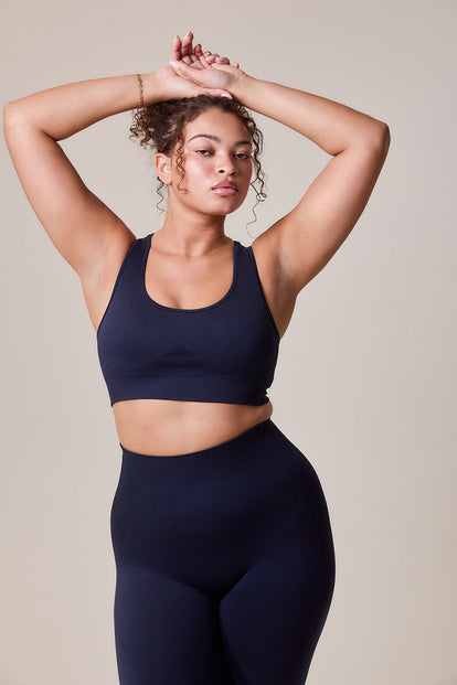Sculpt Seamless Sports Bra - Deep Navy