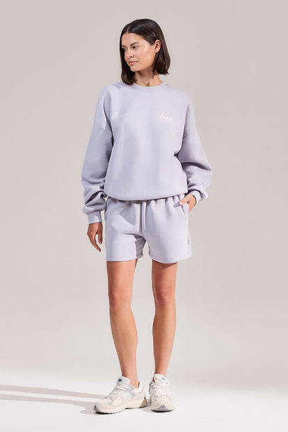 ALL SZN Organic Sweat Shorts - Lilac Mist