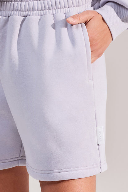 ALL SZN Organic Sweat Shorts - Lilac Mist