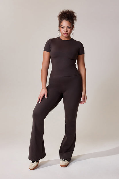 Curve Ultimate Everyday Flare Leggings - Black Coffee