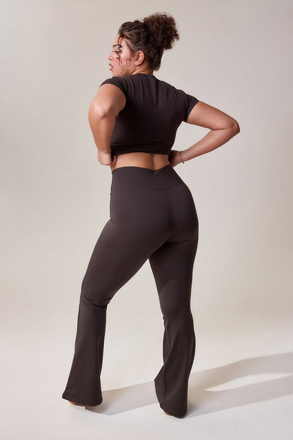 Curve Ultimate Everyday Flare Leggings - Black Coffee