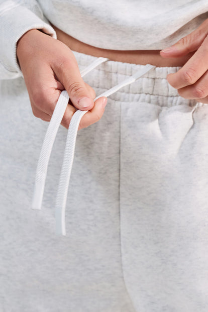 ALL SZN Organic Sweat Shorts - Light Grey Marl