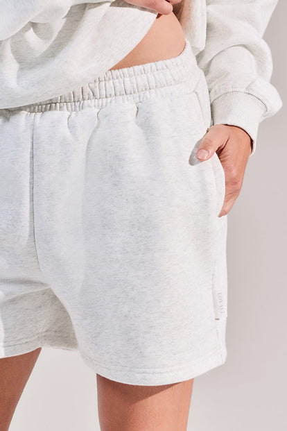 ALL SZN Organic Sweat Shorts - Light Grey Marl