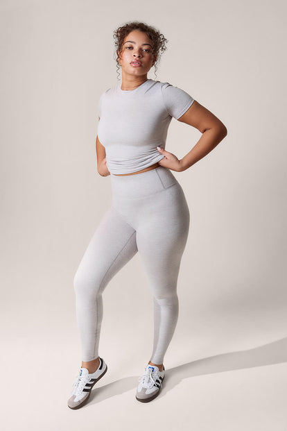 Curve Ultimate Everyday Leggings - Light Grey Marl