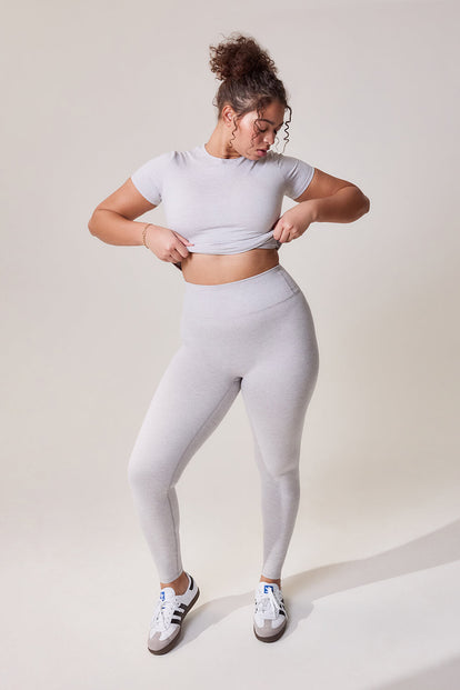 Curve Ultimate Everyday Leggings - Light Grey Marl