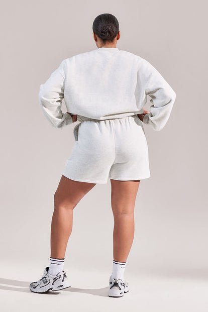 ALL SZN Organic Sweat Shorts - Light Grey Marl
