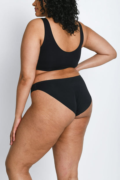 Seamless High Leg Knickers 3 Pack - Black
