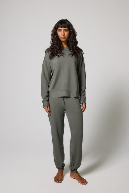 Curve Luxe Lounge Jogger - Slate Green
