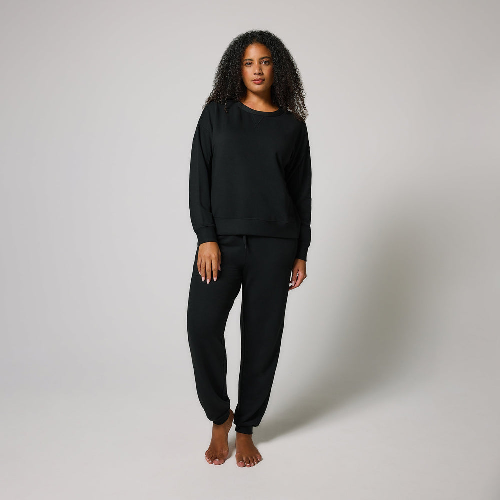 Luxe Lounge Jogger - Black