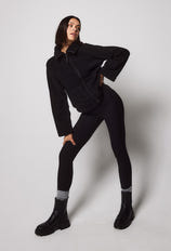 Winter Everyday High Waisted Leggings - Black
