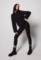 Winter Everyday High Waisted Leggings - Black