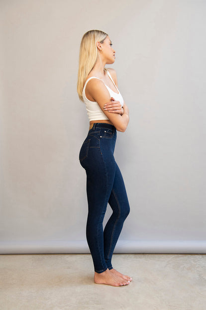 Ultimate Ankle Grazer Jeggings - Dark Blue