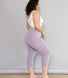 Cropped Lightweight Leggings - Mauve