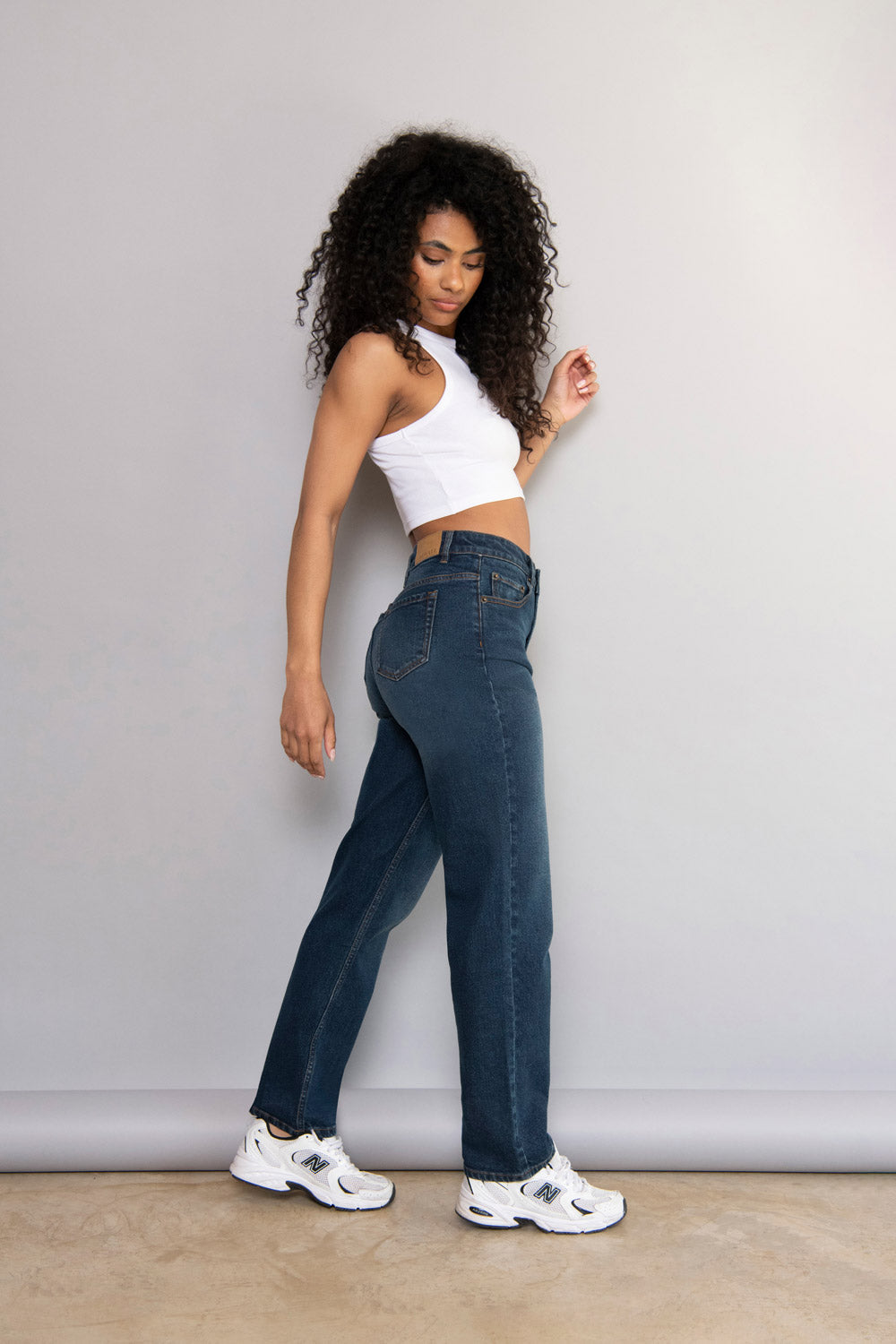 Straight Jeans Dark Blue - Main Image