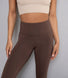 Cropped Lightweight Leggings - Espresso Brown