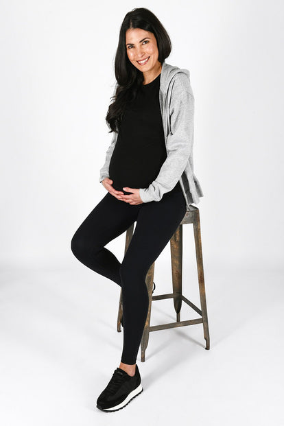 Maternity Revitalise Leggings - Midnight Black