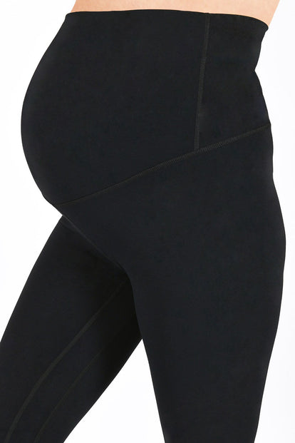 Maternity Revitalise 7/8 Leggings - Midnight Black