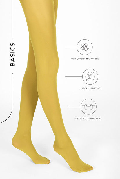 60 Denier Tights - Mustard