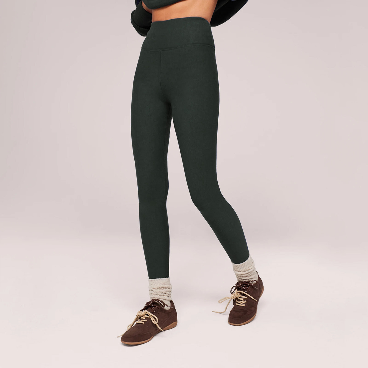 Winter Everyday High Waisted Leggings - Pine
