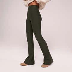 Winter Everyday High Waisted Leggings - Deep Olive