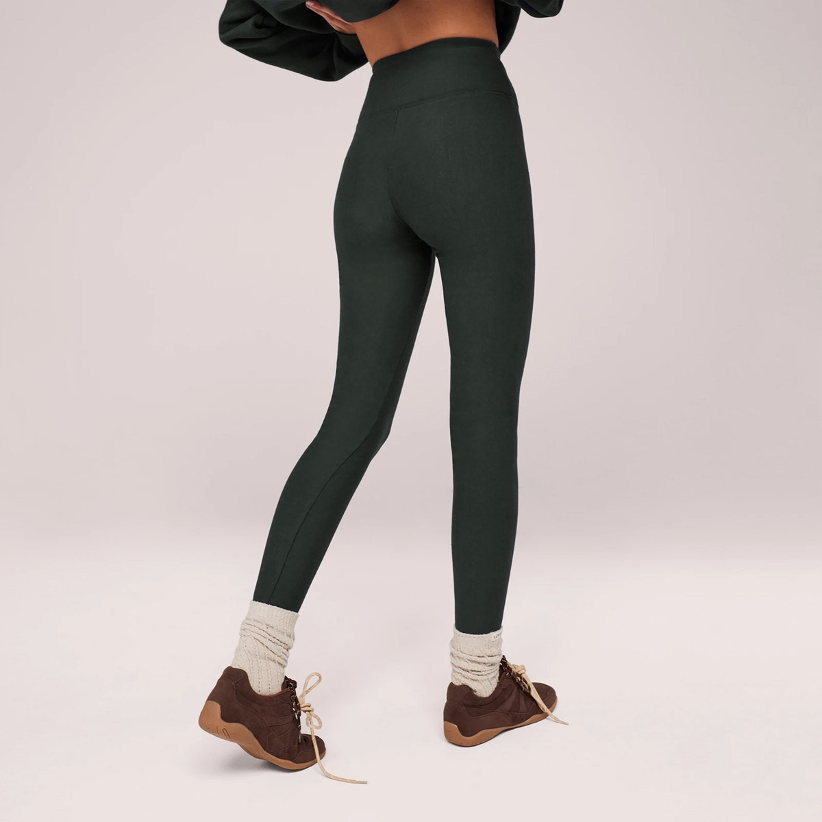 Winter Everyday High Waisted Leggings - Pine