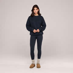 Winter Everyday Fleece-Lined Leggings - Vintage Navy