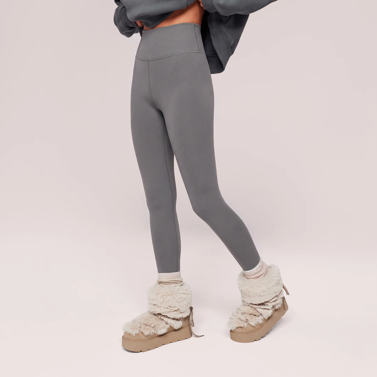 Winter Everyday Fleece-Lined Leggings - Slate Green