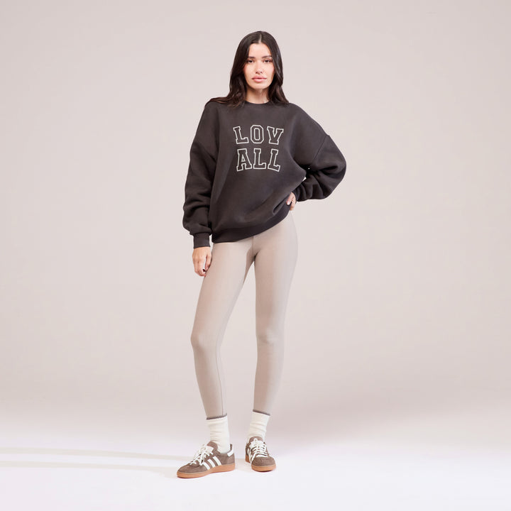 Winter Everyday High Waisted Leggings - Stone
