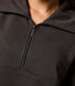 Curve ALL SZN Organic Oversized 1/4 Zip Sweatshirt - Black Coffee