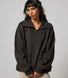 Curve ALL SZN Organic Oversized 1/4 Zip Sweatshirt - Black Coffee