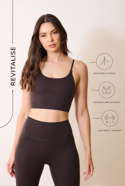 Curve 24/7 Revitalise Sports Bra - Black Coffee