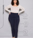 Curve Cigarette Trousers - Navy