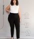 Curve Cigarette Trousers - Black