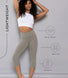 Cropped Lightweight Leggings - Sage Green