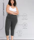 Curve Cropped Lightweight Leggings - Dark Grey