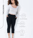 Crop Stretch Trouser - Black