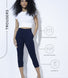 Crop Stretch Trouser - Navy