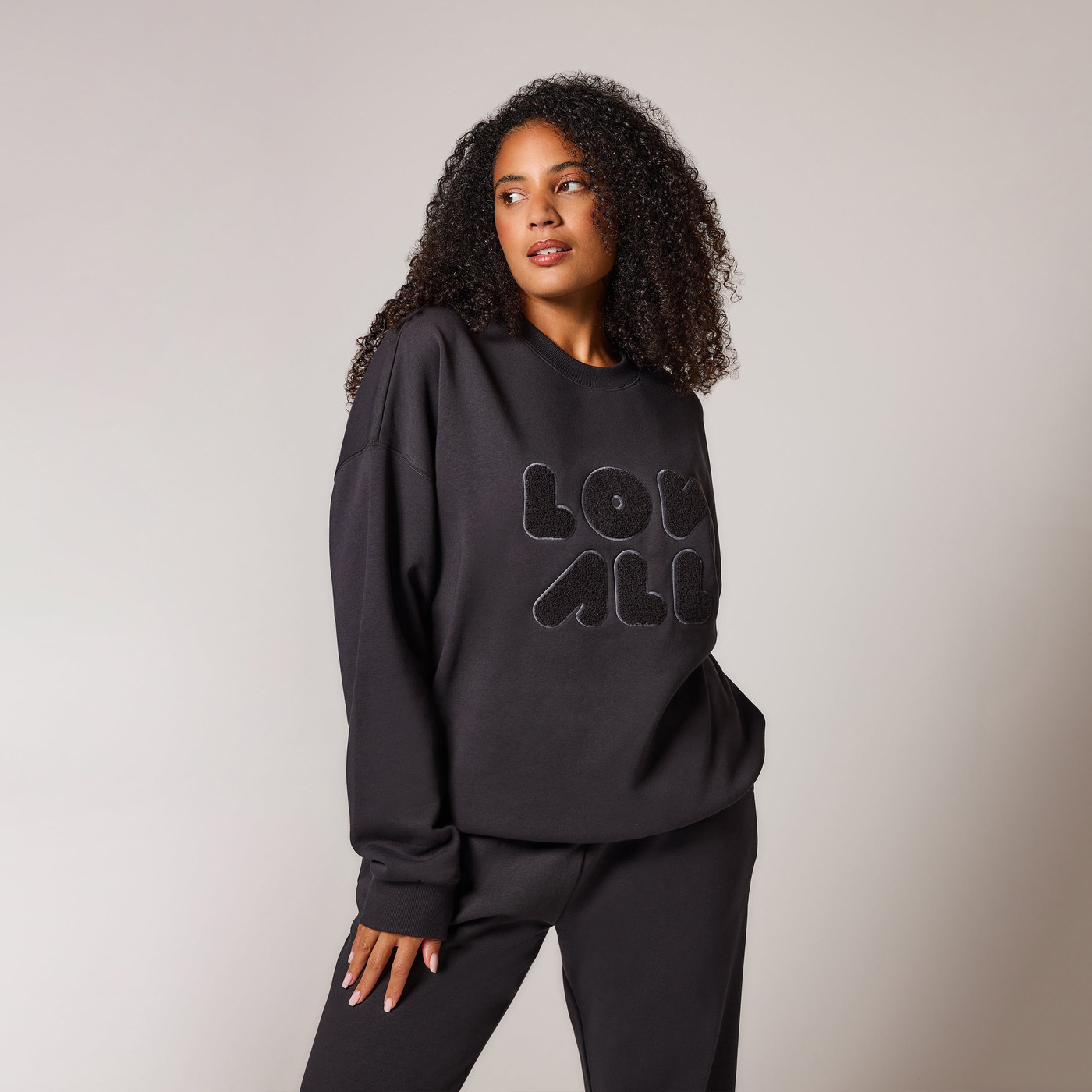 Curve ALL SZN Organic Oversized Sweatshirt Style 1 - Shadow