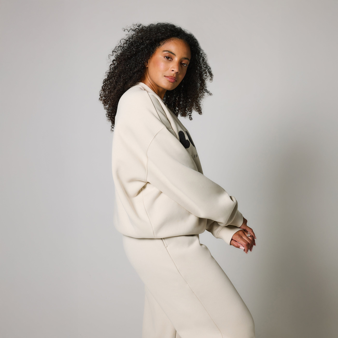 ALL SZN Organic Oversized Sweatshirt Style 2 - Ecru