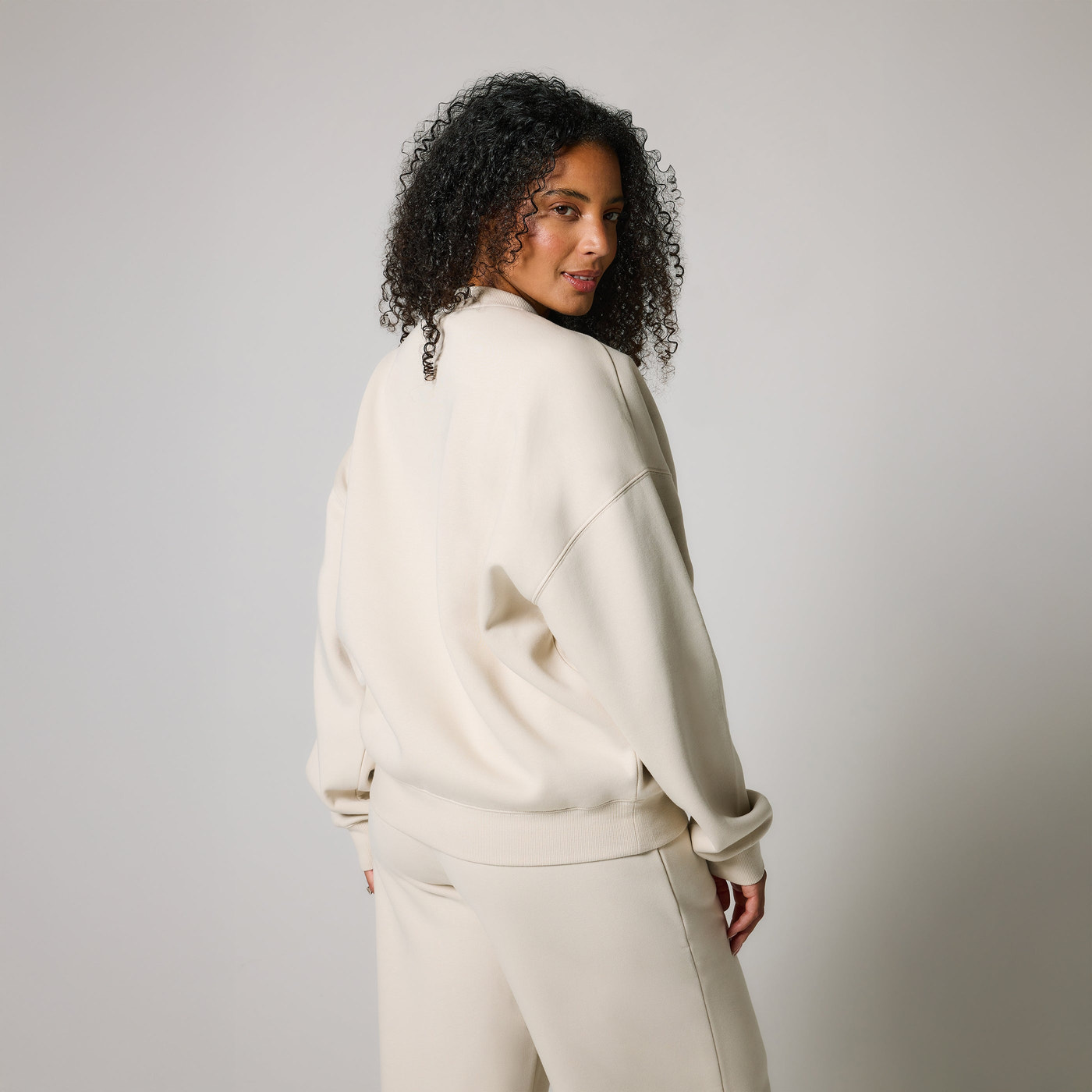 ALL SZN Organic Oversized Sweatshirt Style 2 - Ecru