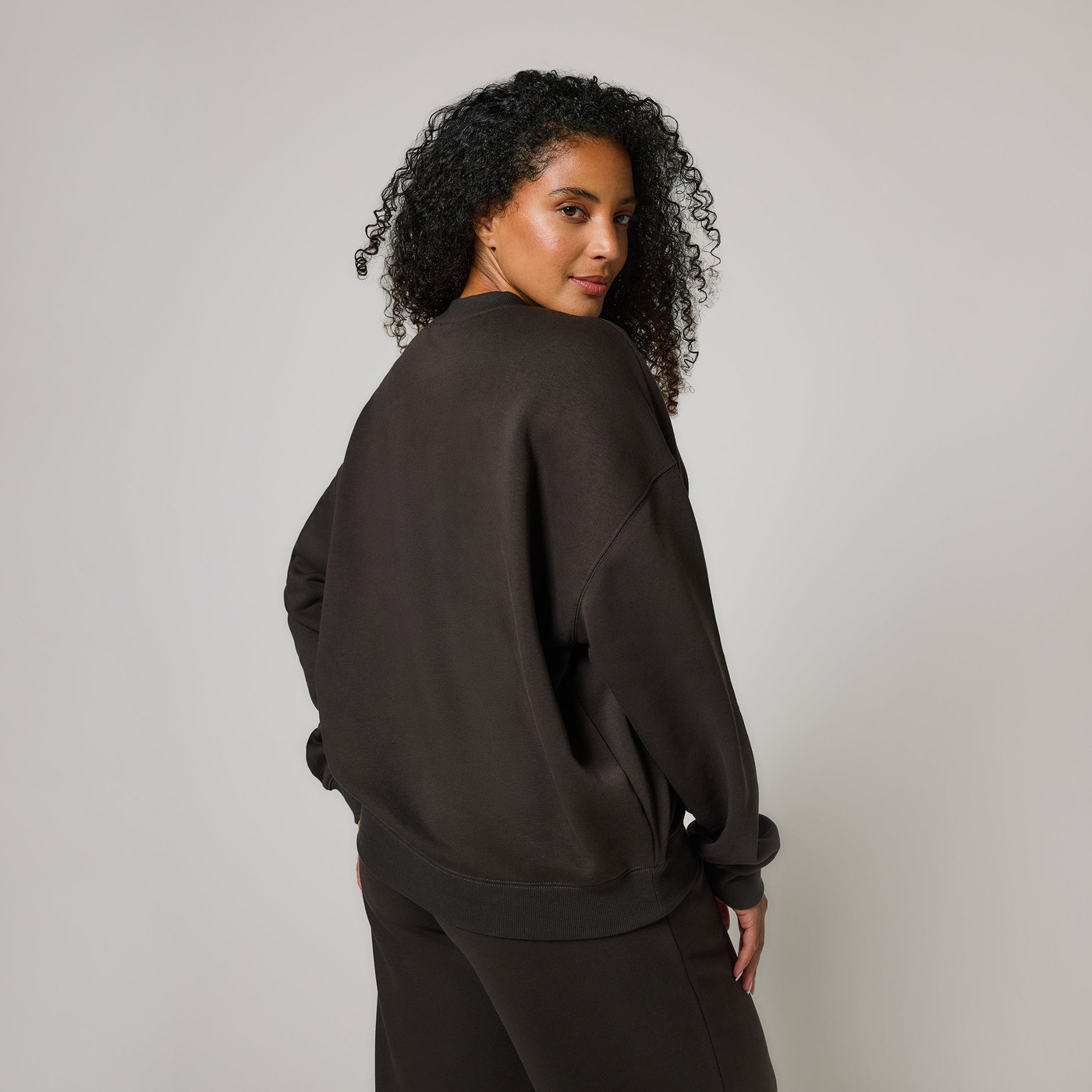 ALL SZN Organic Oversized Sweatshirt Style 3 - Black Coffee