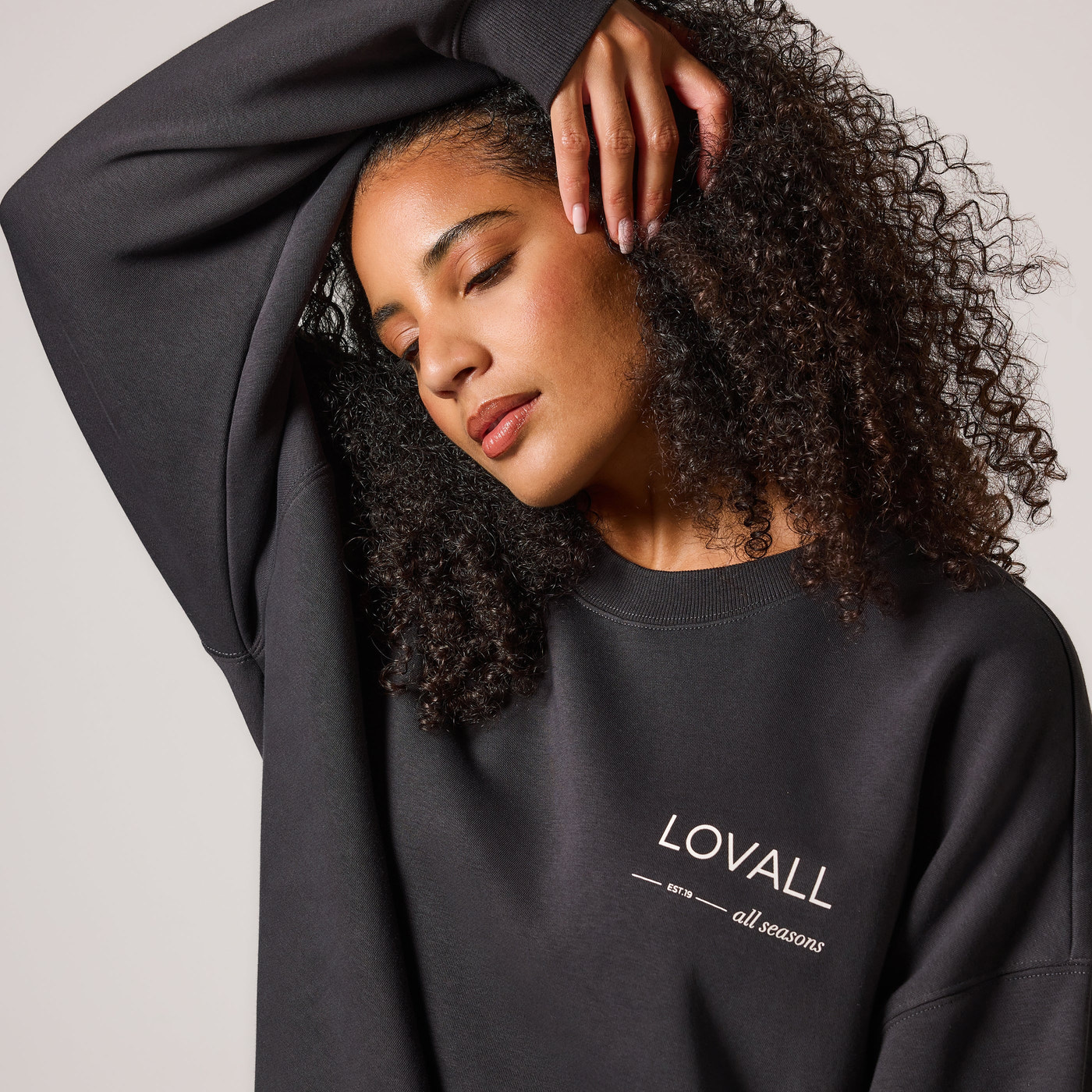 Curve ALL SZN Organic Oversized Sweatshirt Style 3 - Shadow