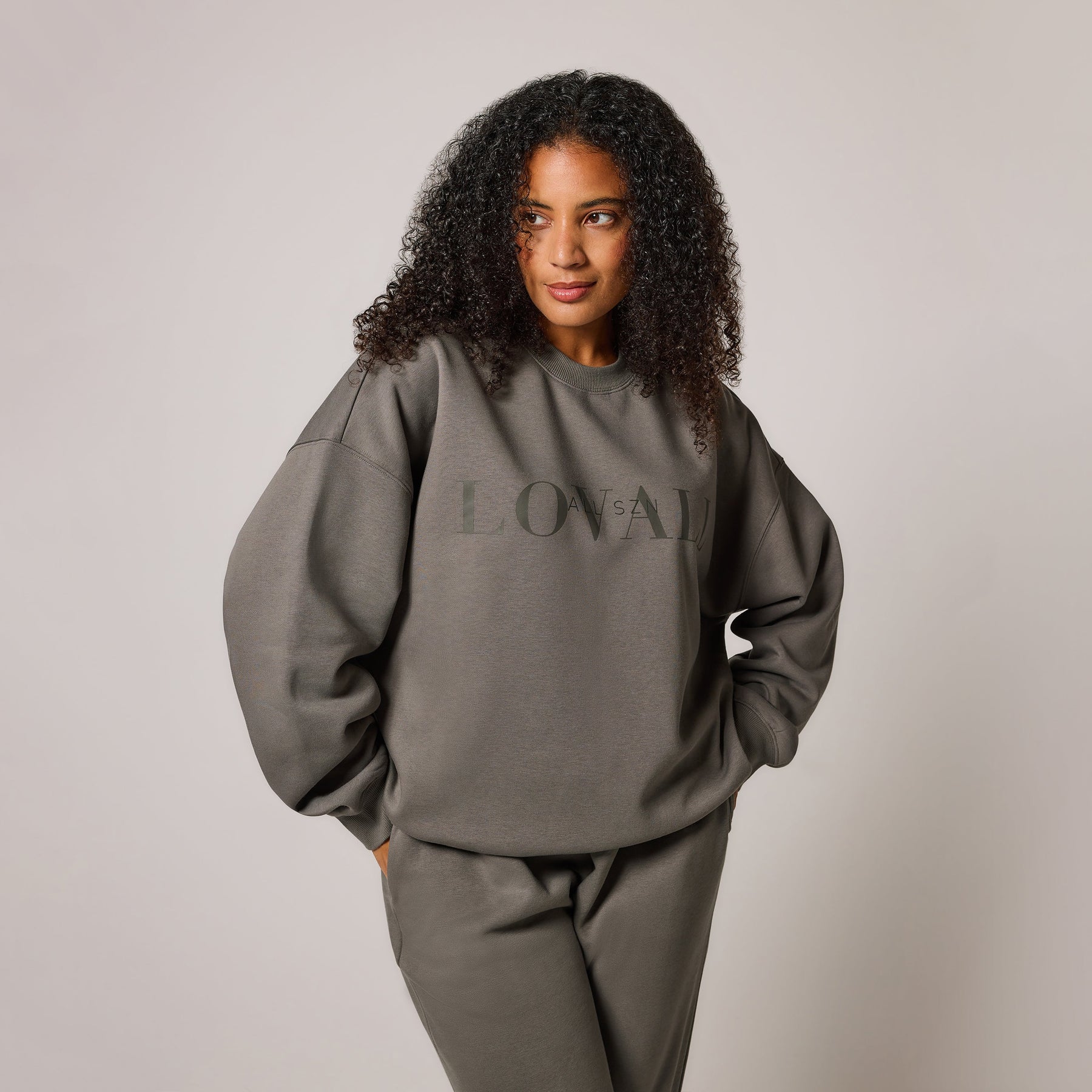 Curve ALL SZN Organic Oversized Sweatshirt Style 4 - Slate Green