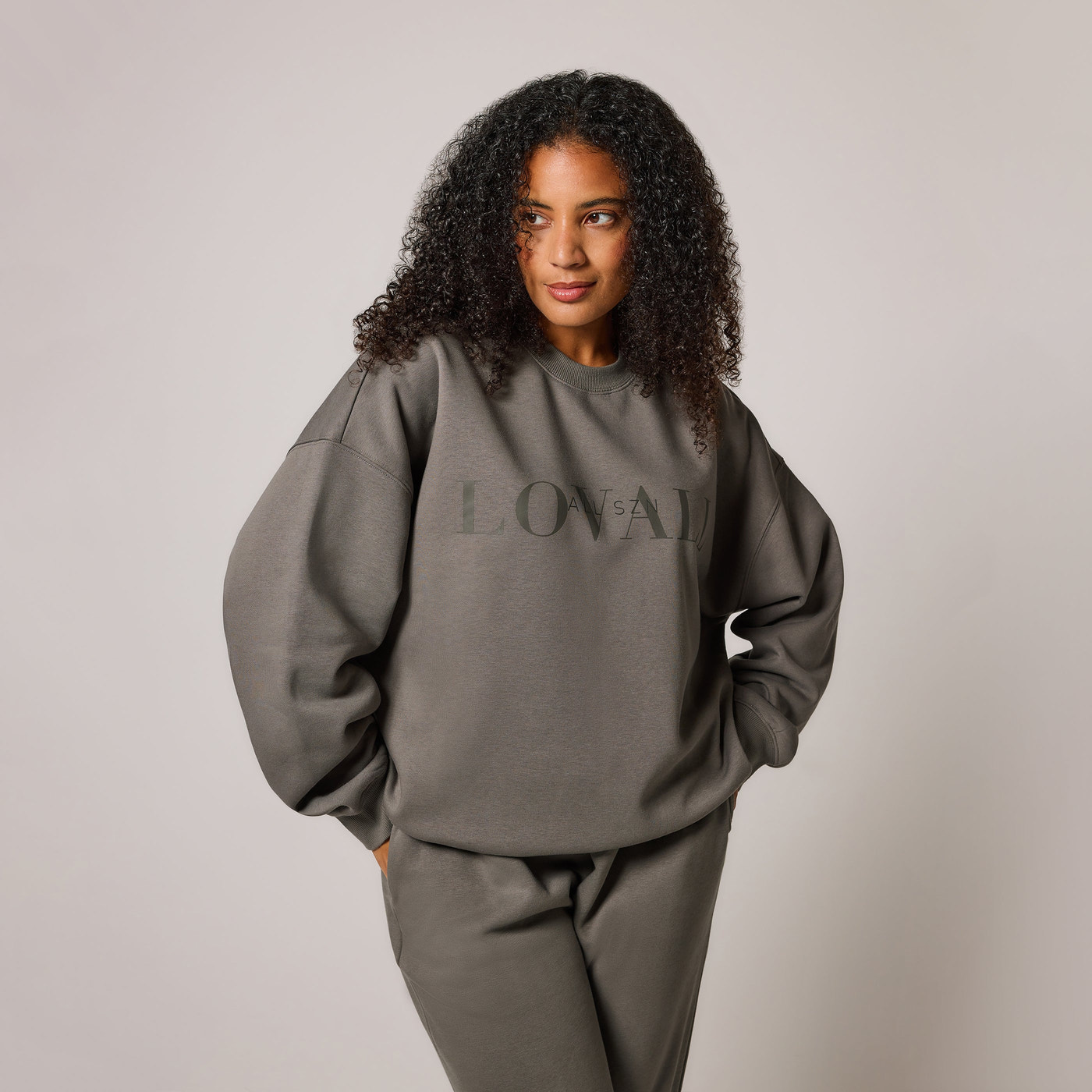 ALL SZN Organic Oversized Sweatshirt Style 4 - Slate Green