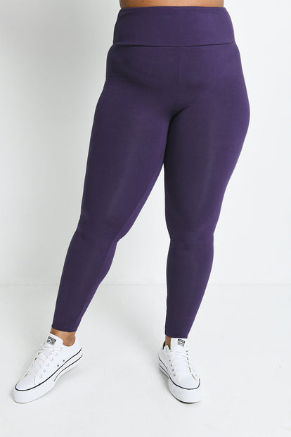 Lightweight Everyday High Waisted Leggings - Acai Purple