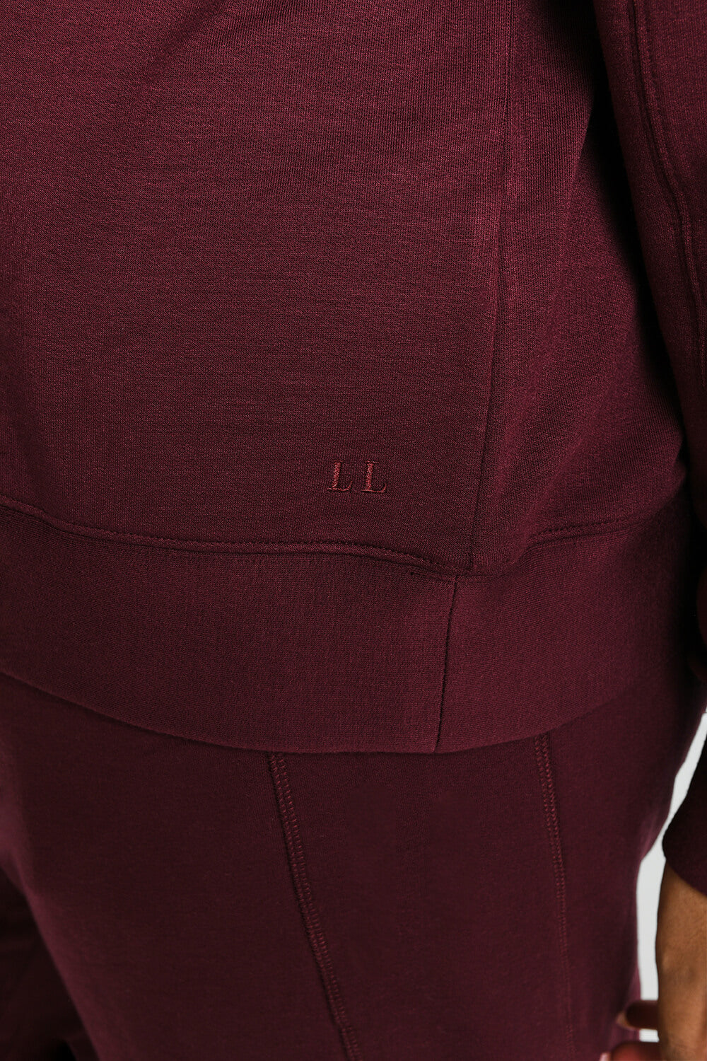 Curve Luxe Lounge Sweatshirt - Dark Cherry