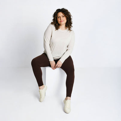 Curve Everyday High Waisted Leggings - Chocolate Brown